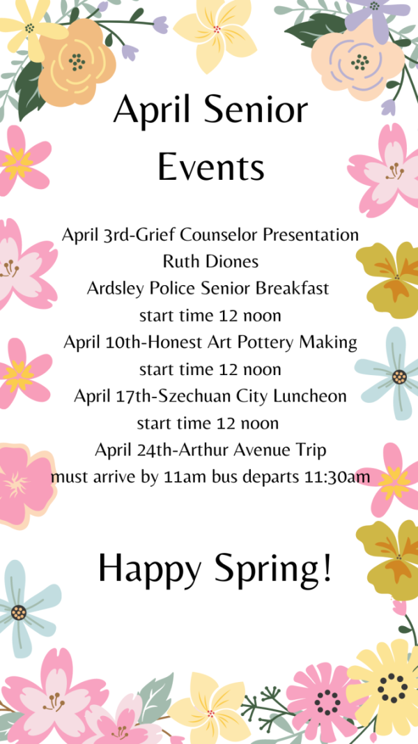 april 24 senior events