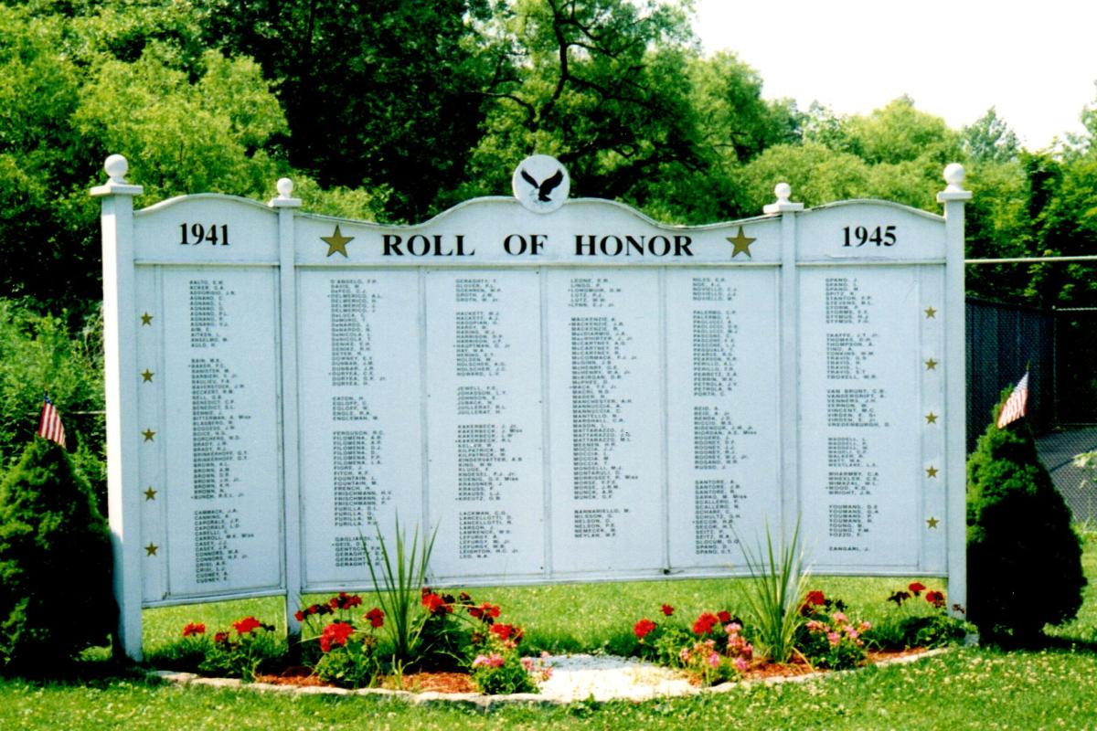 Roll of Honor in Pascone Park