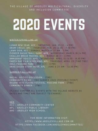 2020 events