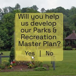 Picture to promote completion of Ardsley Parks and Recreation Master Plan Survey