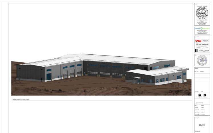 Architectural Rendering of New DPW Facility