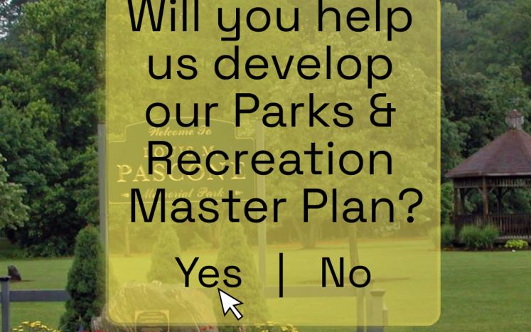 Picture to promote completion of Ardsley Parks and Recreation Master Plan Survey